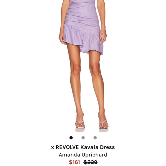 NWT!! Lilac dress by Amanda Uprichard from revolve. Xs - Picture 4 of 4